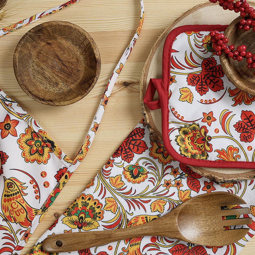 PROVANCE Хохлома Фартук, 100% полиэстер, арт.№ 494-044