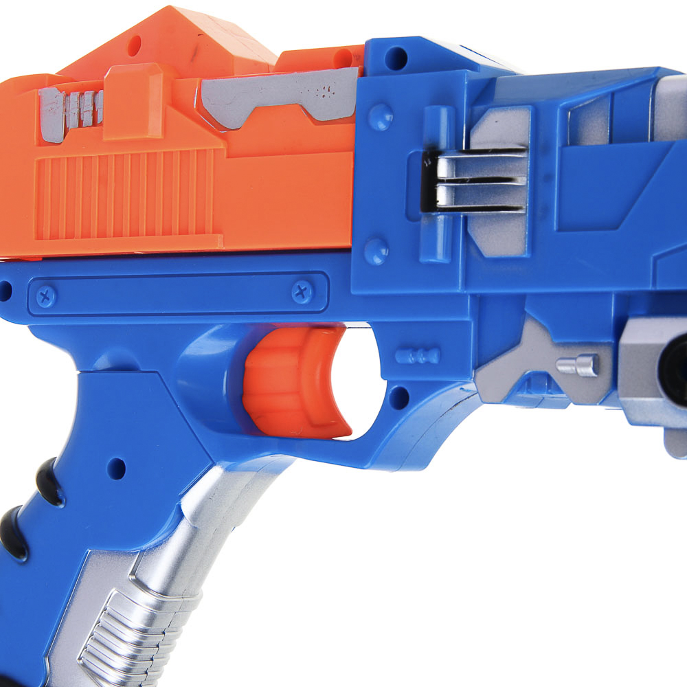 ИГРОЛЕНД Мегабластер с поролоновыми пулями, 7 предметов, ABS, арт.№ 261-686