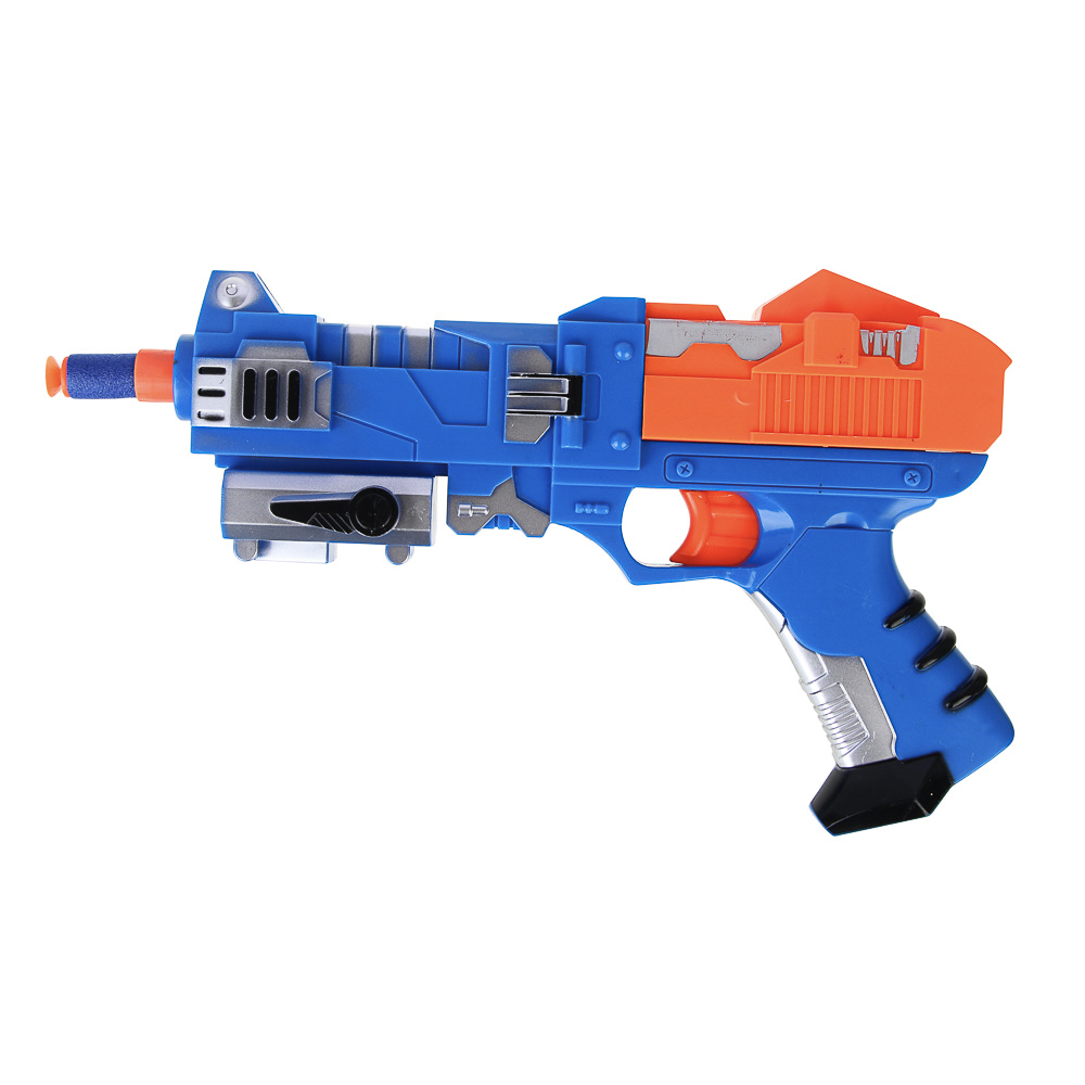 ИГРОЛЕНД Мегабластер с поролоновыми пулями, 7 предметов, ABS, арт.№ 261-686