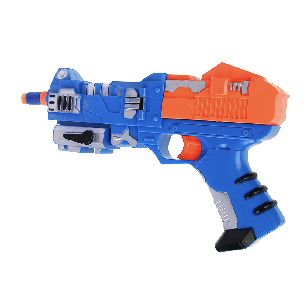 ИГРОЛЕНД Мегабластер с поролоновыми пулями, 7 предметов, ABS, арт.№ 261-686