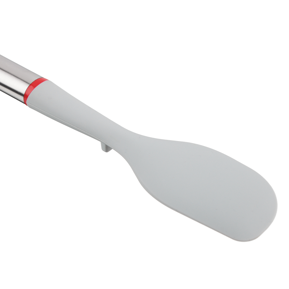 SATOSHI Премьер Лопатка узкая 31х5,8х2,7см, силикон, ручка нерж.сталь, пластик, арт.№ 881-192