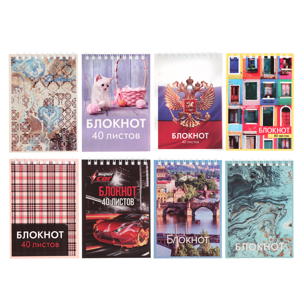 ClipStudio Блокнот А6, 40 листов, офсет, обложка картон, спираль, в клетку, арт.№ 524-174