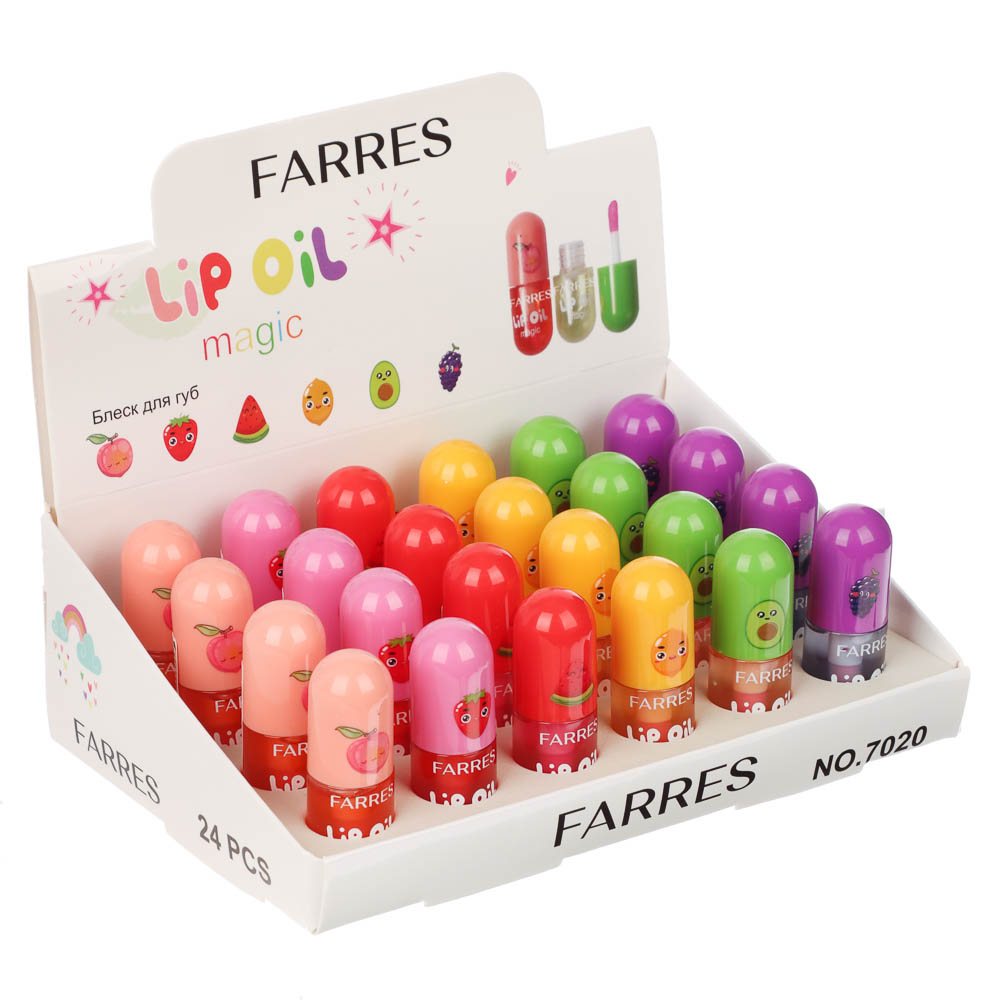 Блеск (масло) для губ проявляющийся "Magic Fruit" тм Farres 4 г, арт.№ 330-609