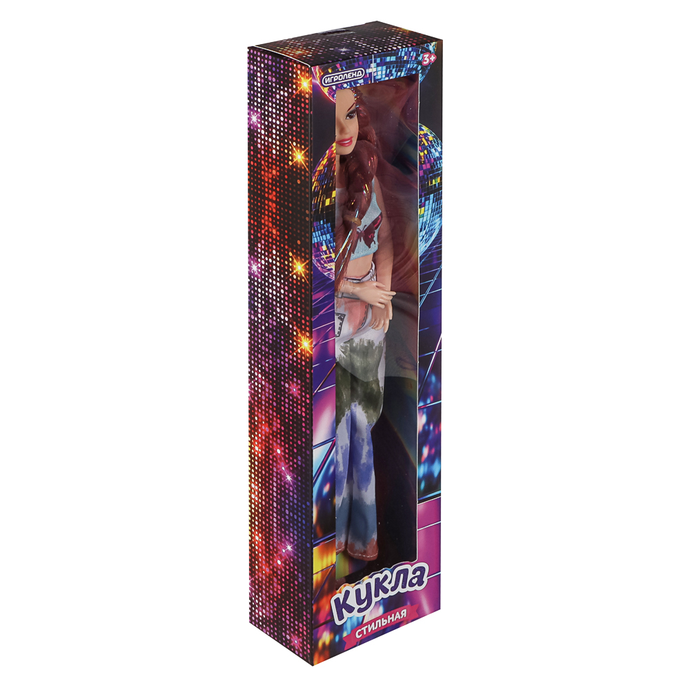 Кукла стильная шарнирная, 29 см, PP, PVC, полиэстер, 4 диз., тм ИГРОЛЕНД, арт.№ 267-916