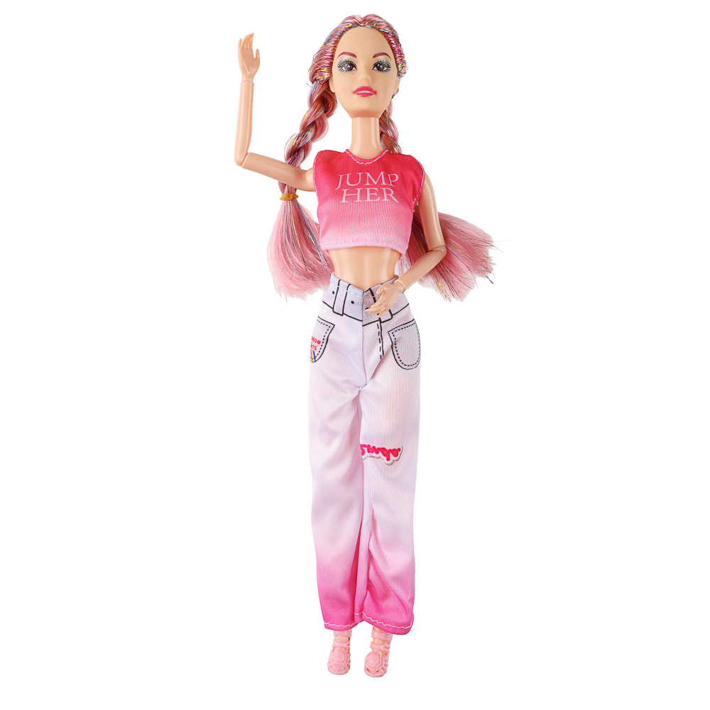 Кукла стильная шарнирная, 29 см, PP, PVC, полиэстер, 4 диз., тм ИГРОЛЕНД, арт.№ 267-916