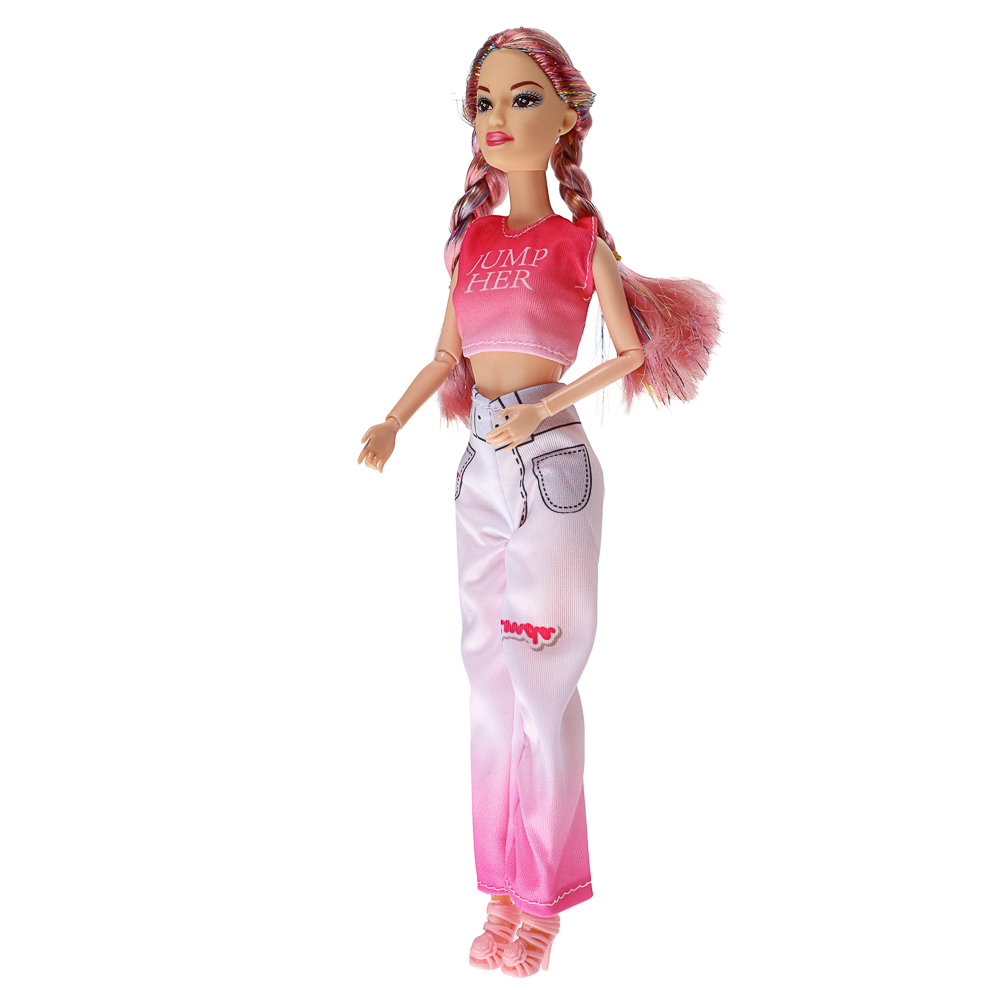 Кукла стильная шарнирная, 29 см, PP, PVC, полиэстер, 4 диз., тм ИГРОЛЕНД, арт.№ 267-916