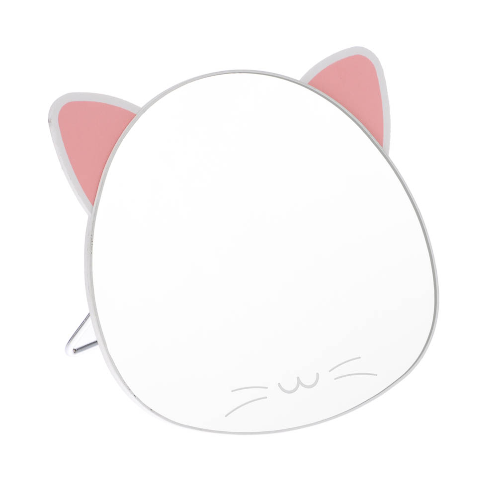 Зеркало настольное тм ЮНИLOOK, металл, стекло, пластик, 16x14,5см, 3 цвета, арт.№ 301-009