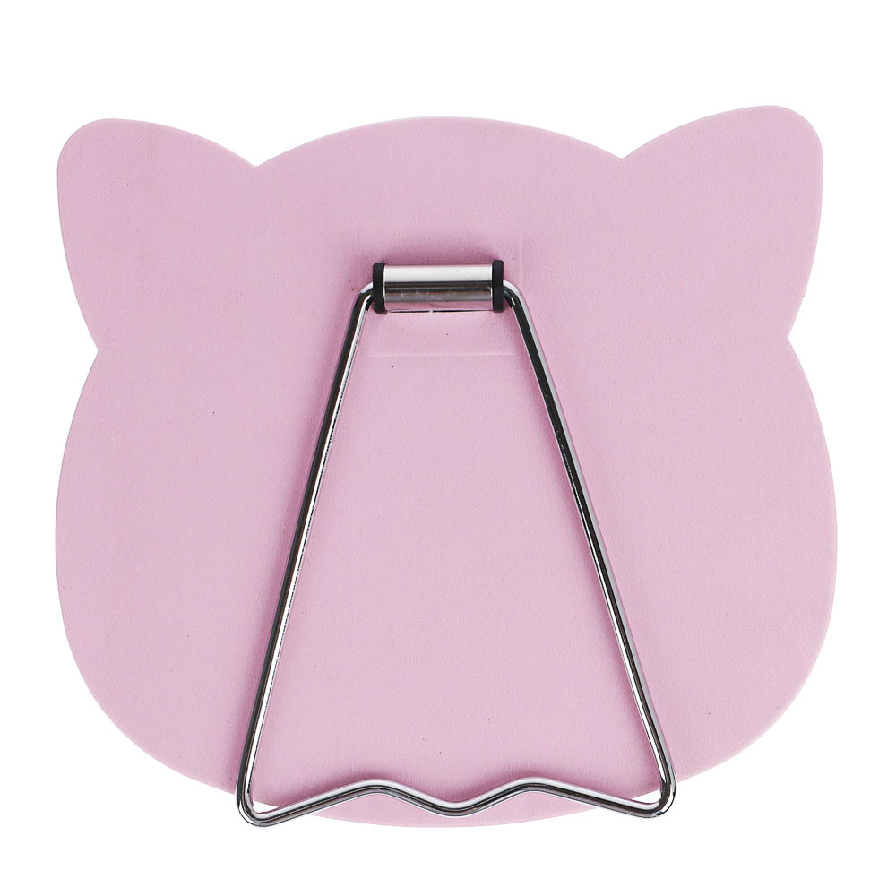 Зеркало настольное тм ЮНИLOOK, металл, стекло, пластик, 16x14,5см, 3 цвета, арт.№ 301-009