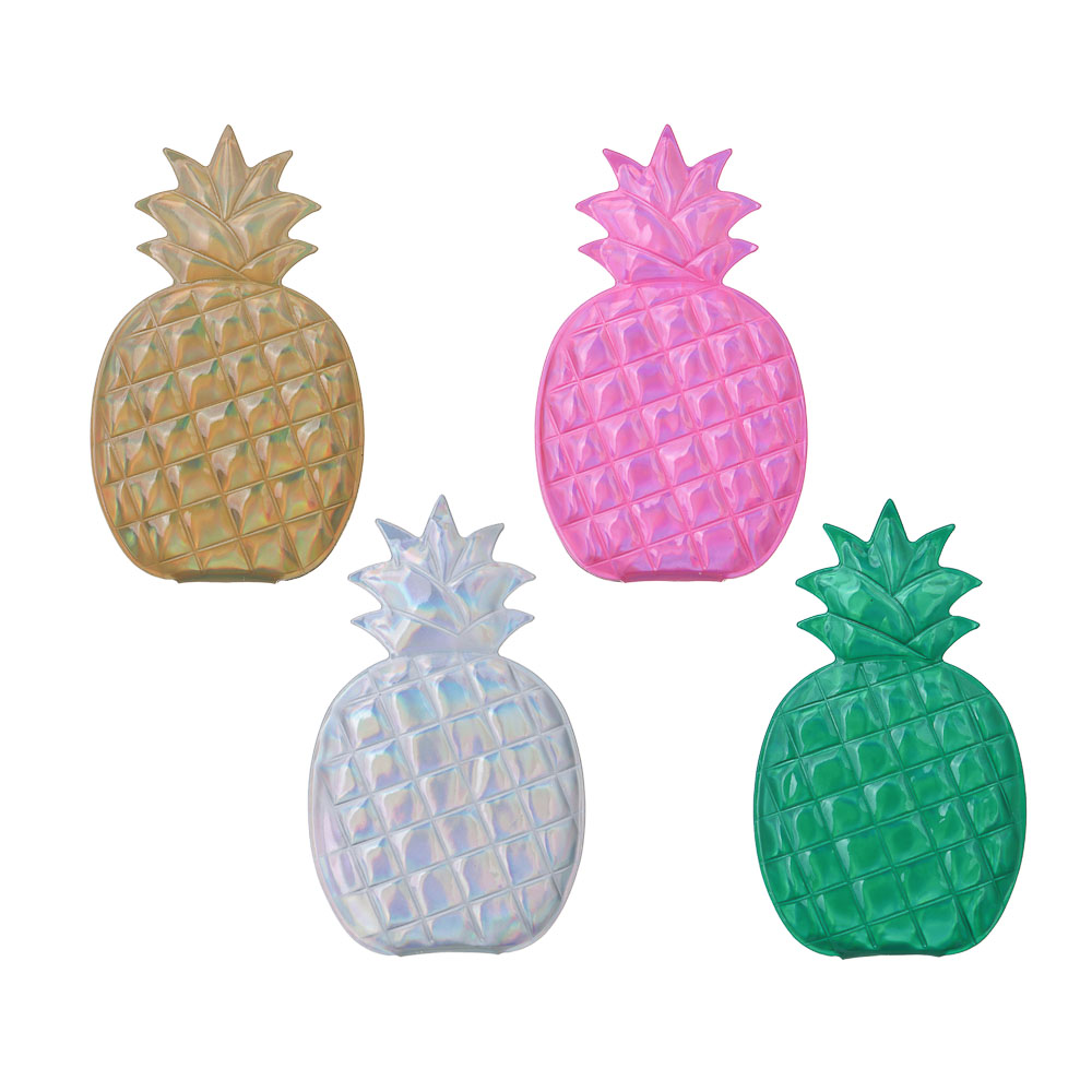 ЮНИLOOK Зеркало карманное, ПВХ, стекло, 6,4х5,8см, 4 цвета, арт.№ 301-014