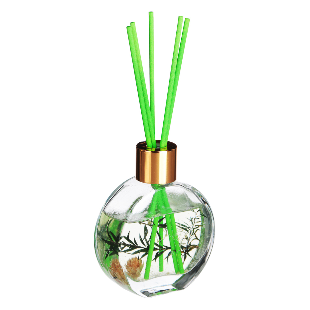 LADECOR Аромадиффузор 50мл с декором и с палочками, 4 вида, арт.№ 412-082