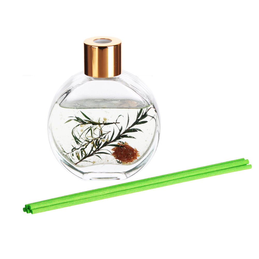 LADECOR Аромадиффузор 50мл с декором и с палочками, 4 вида, арт.№ 412-082