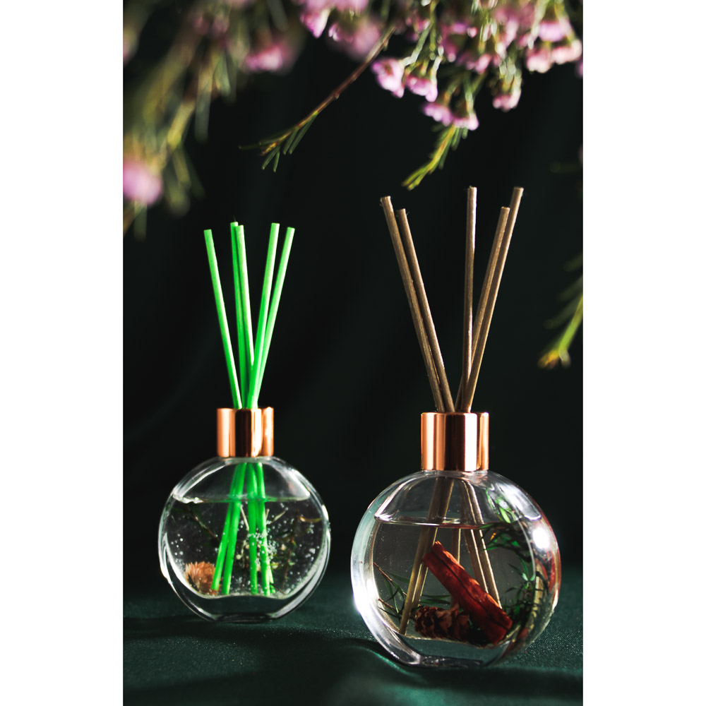 LADECOR Аромадиффузор 50мл с декором и с палочками, 4 вида, арт.№ 412-082
