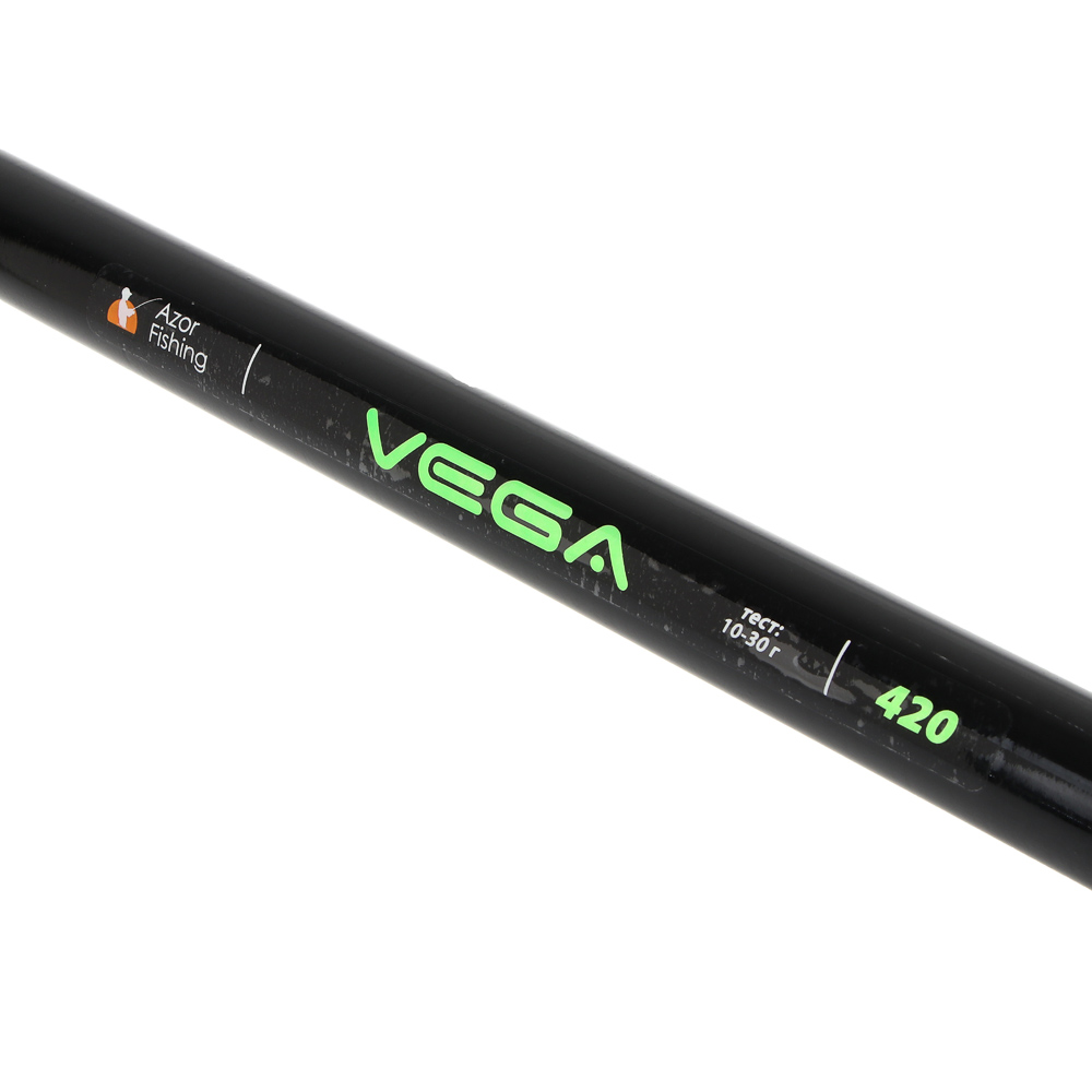 Удочка с кольцами "Вега" тм AZOR FISHING, телескоп., файбергласс, 4,2м, тест 10-30гр., арт.№ 149-100