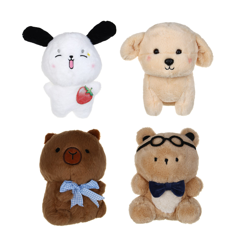 ИГРОЛЕНД Игрушка мягкая "Зверушка", 20 см, полиэстер, 4 вида, арт.№ 264-414