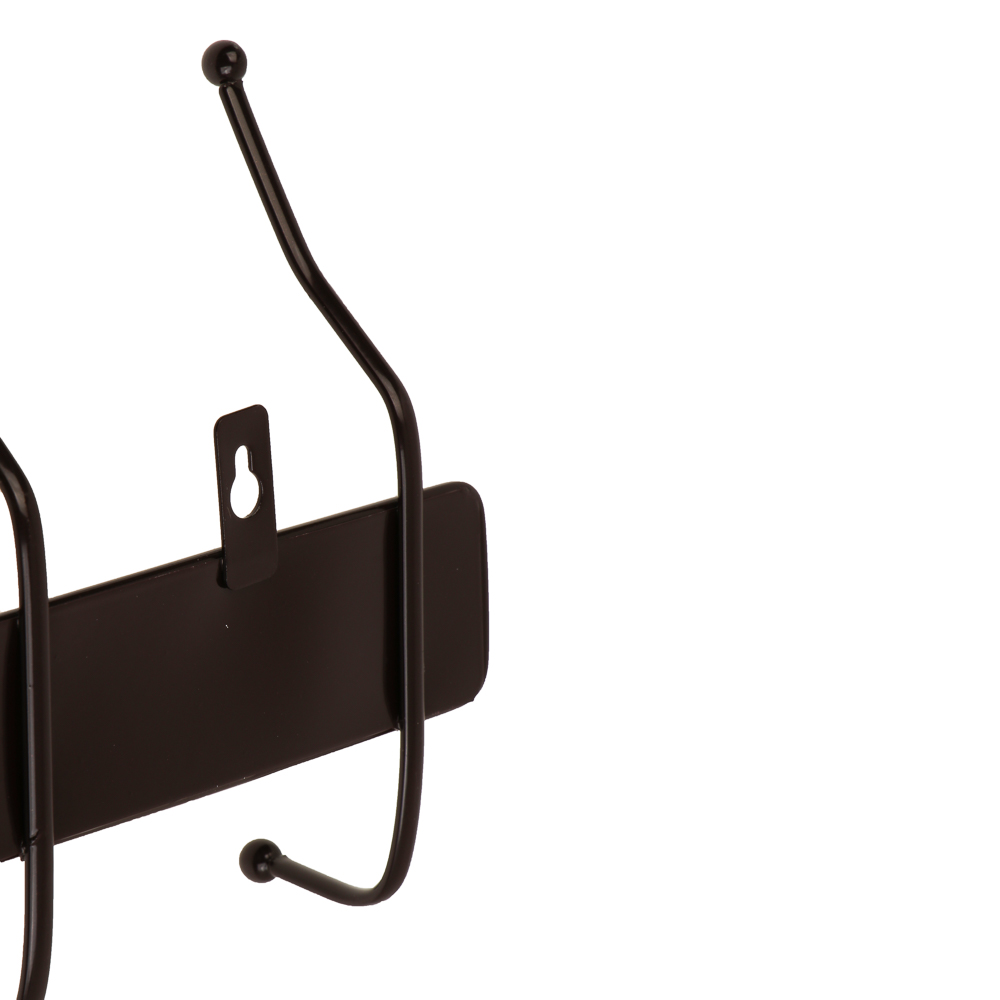 Вешалка настенная тм VETTA Плетенка, металл, 4 крючка, 32х14х4см, арт.№ 478-064