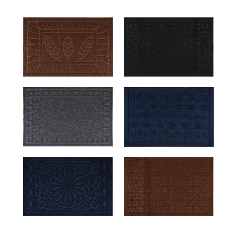 Коврик придверный тм VETTA, 39х59см, резиновый с ворсом, полиэстер, арт.№ 466-009