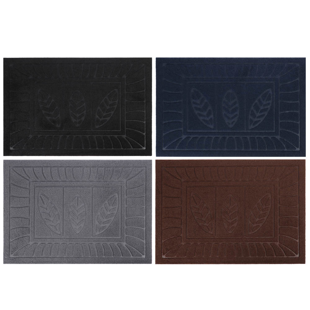 Коврик придверный тм VETTA, 39х59см, резиновый с ворсом, полиэстер, арт.№ 466-009