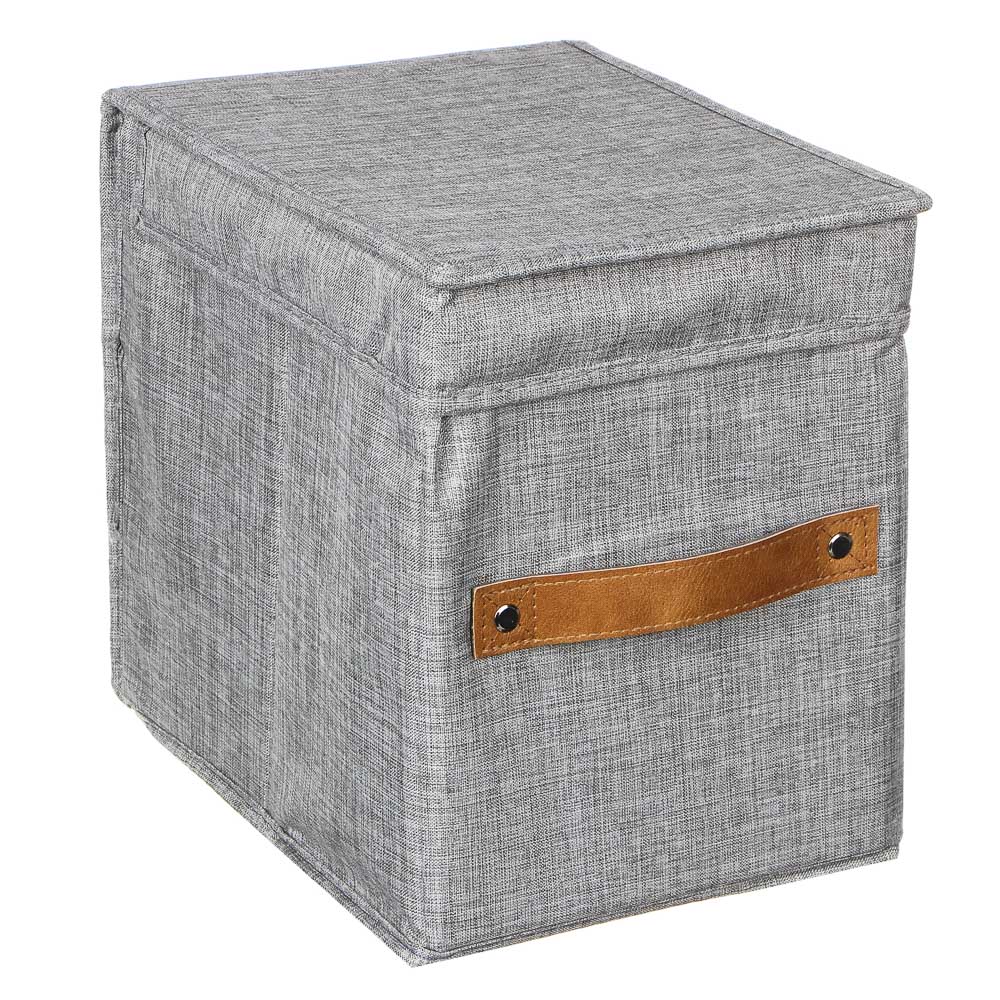 VETTA Кофр для хранения с крышкой, 19х25х25см, 80% хлопок, 20% ПЭ, 2 дизайна, арт.№ 457-447