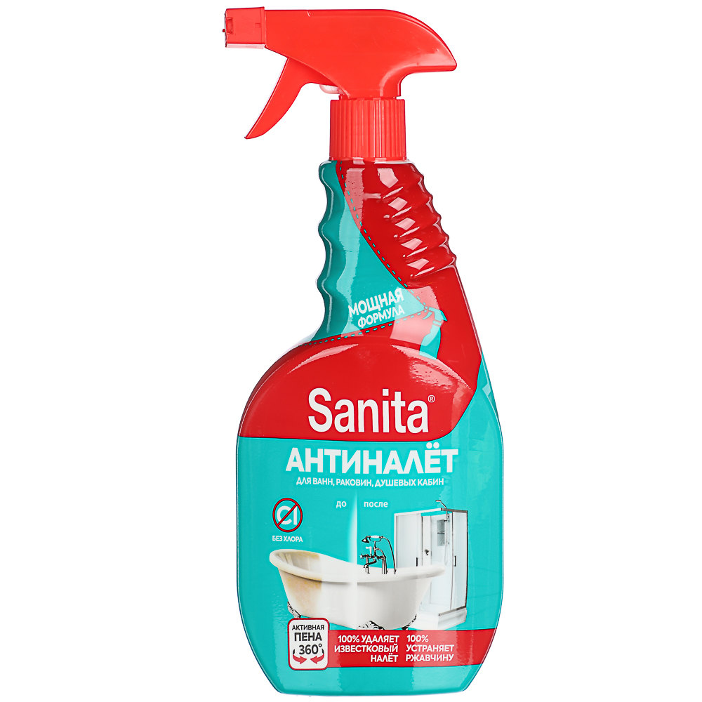 Средство чистящее SANITA Антиналет и Антиржавчина , п/б, 500 мл, арт.№ 984-011