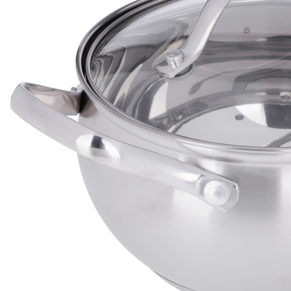 VETTA Женева Кастрюля 16х9,5см. 2,0л. со стекл. крышкой, индукция, арт.№ 822-081