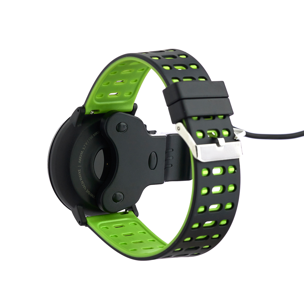 Смарт-часы BY Wayke, пульс, шагомер, кислород, будильник, 1,3", черно-зеленый, арт.№ 450-080