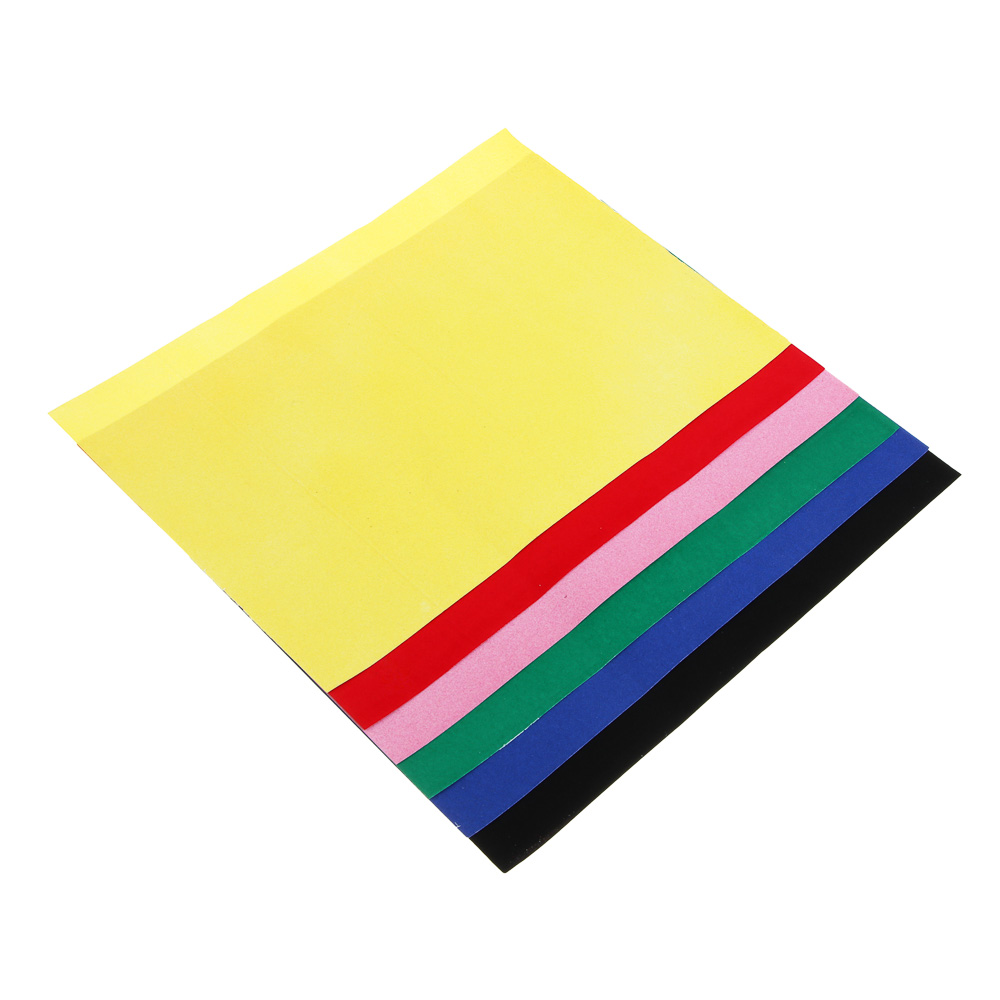 FLOMIK Бумага цветная бархатная, А4, 6 листов, 6 цветов, арт.№ 558-004