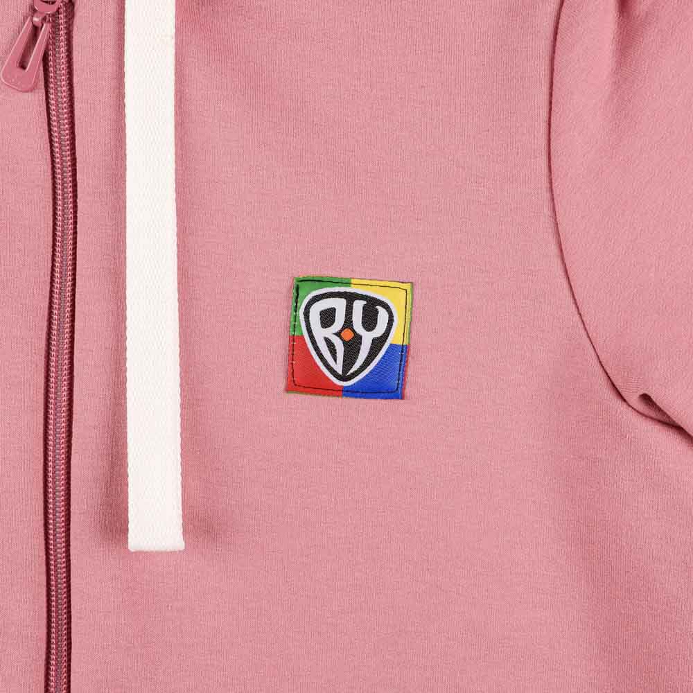BY Basic Толстовка на молнии детская, хлопок, цвет розовый, размер 134, арт.№ 833-013
