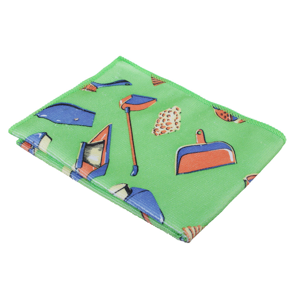 Салфетка из микрофибры тм VETTA, универсальная, 30x40см, 200г/кв.м., 4 дизайна, арт.№ 448-241