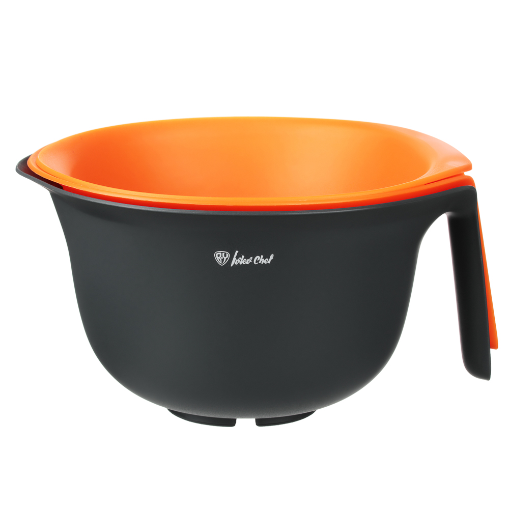 Ivlev Chef Fusion Набор салатников с дуршлагом 3пр, 24см, 26см, 28см, 1,5л, 2,5л, 2,8л, пластик, арт.№ 861-317