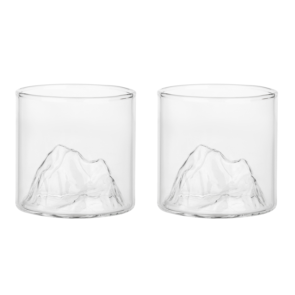 Набор стаканов тм MILLIMI Вершина, 300мл, стекло, 2 шт, арт.№ 878-682
