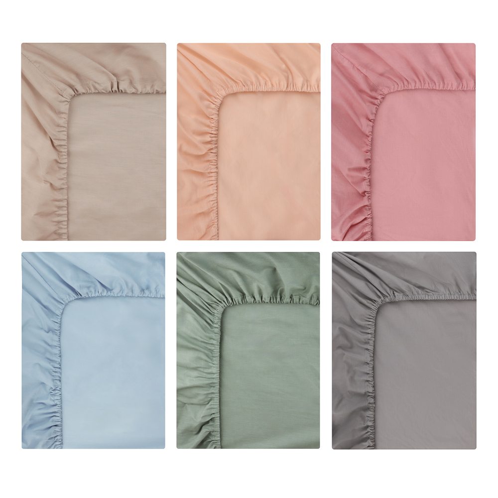 PROVANCE Мист Простыня на резинке 200х200х20см, смесовый хлопок, 6 цветов, арт.№ 432-083