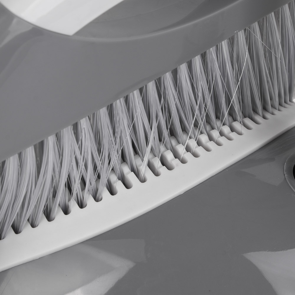 Набор для уборки с щеткой и совком тм VETTA Премиум Грей, пластик, металл, арт.№ 445-391