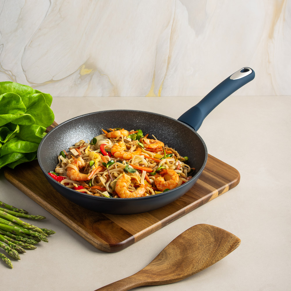 SATOSHI Ривьера Сковорода литая d26см, антипригарное покрытие мрамор, индукция, арт.№ 846-725