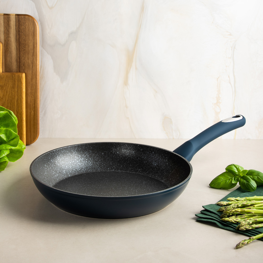 SATOSHI Ривьера Сковорода литая d28см, антипригарное покрытие мрамор, индукция, арт.№ 846-726