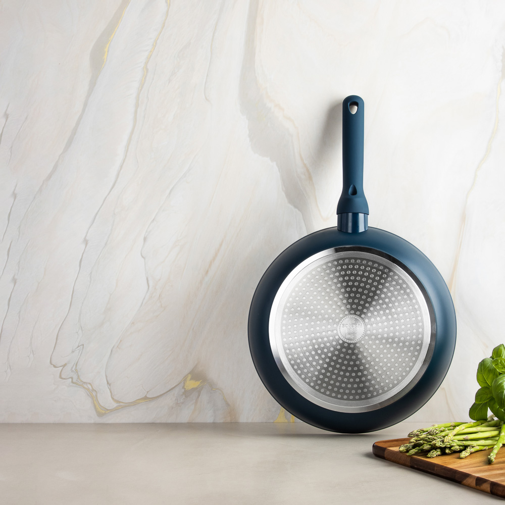 SATOSHI Ривьера Сковорода литая d28см, антипригарное покрытие мрамор, индукция, арт.№ 846-726