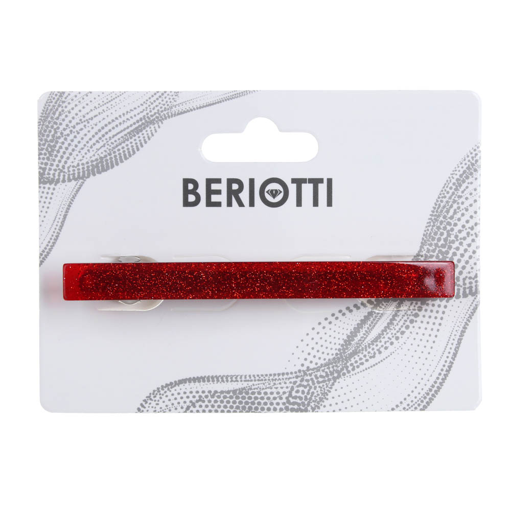 BERIOTTI Заколка для волос, металл, пластик, 8см, 6 дизайнов, 3787-7, арт.№ 321-205