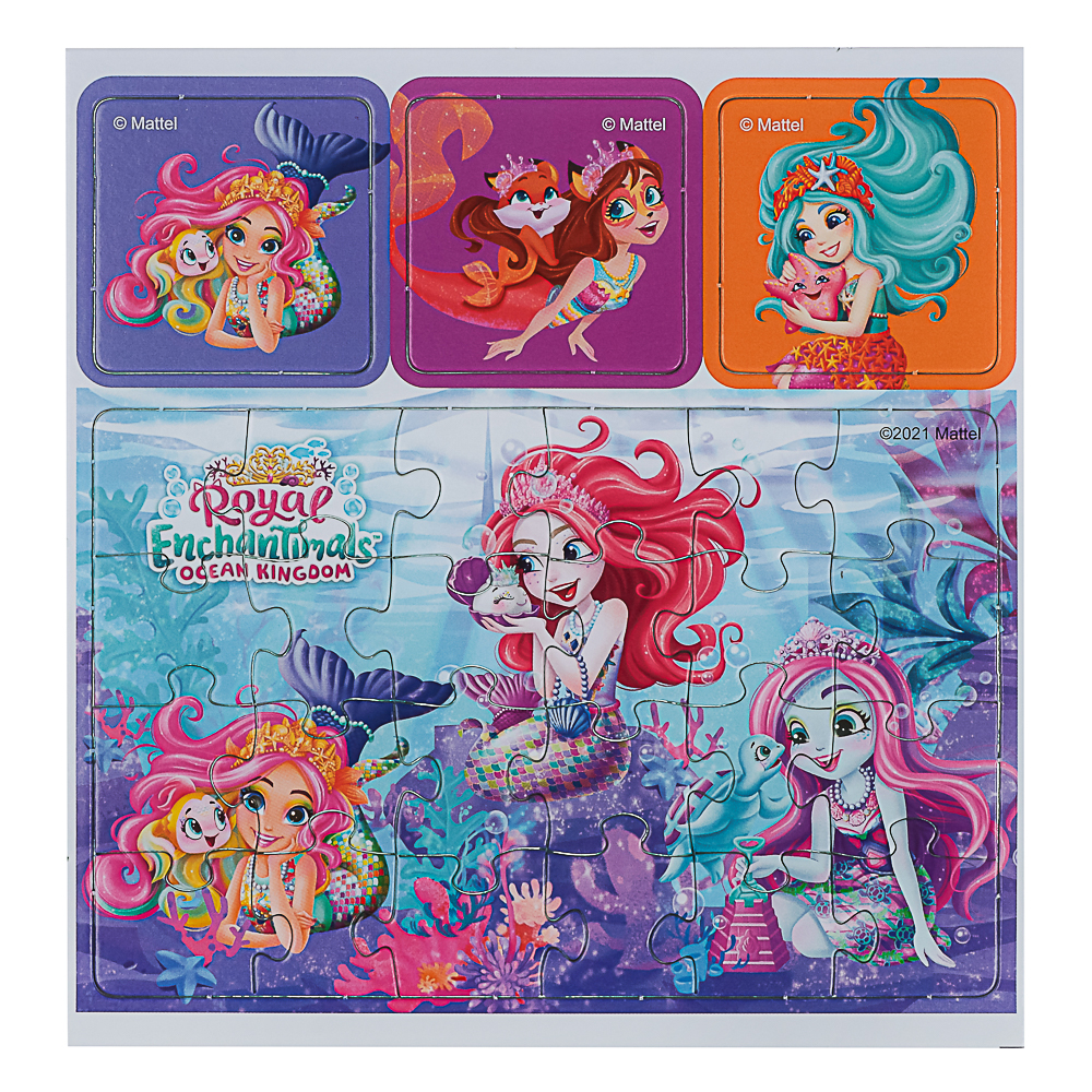 Энчантималс Игровой набор Мемо+5 пазлов, 18x5x18 см, арт.№ 285-253