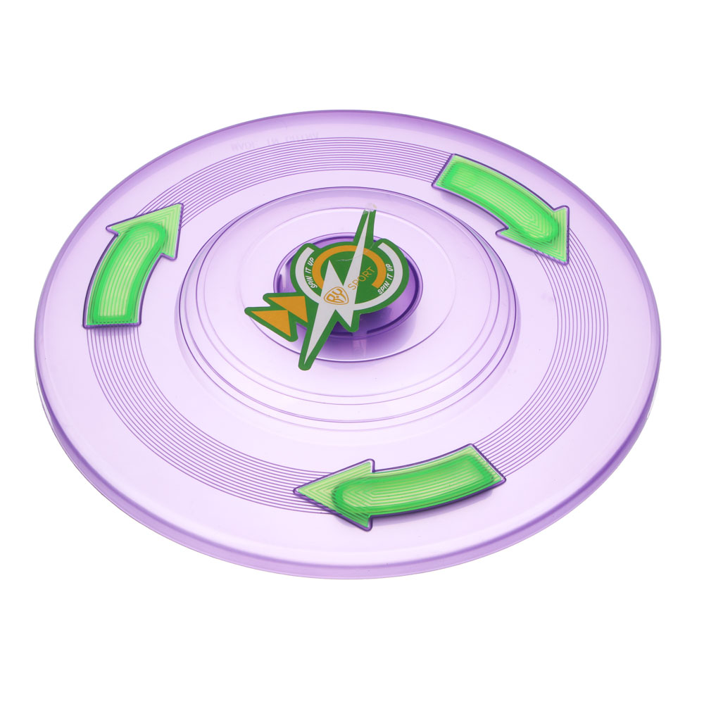 Тарелка летающая "Фрисби", тм BY SPORT, 20см, 3LED диода, питание 3xLR1130, пластик, арт.№ 134-147