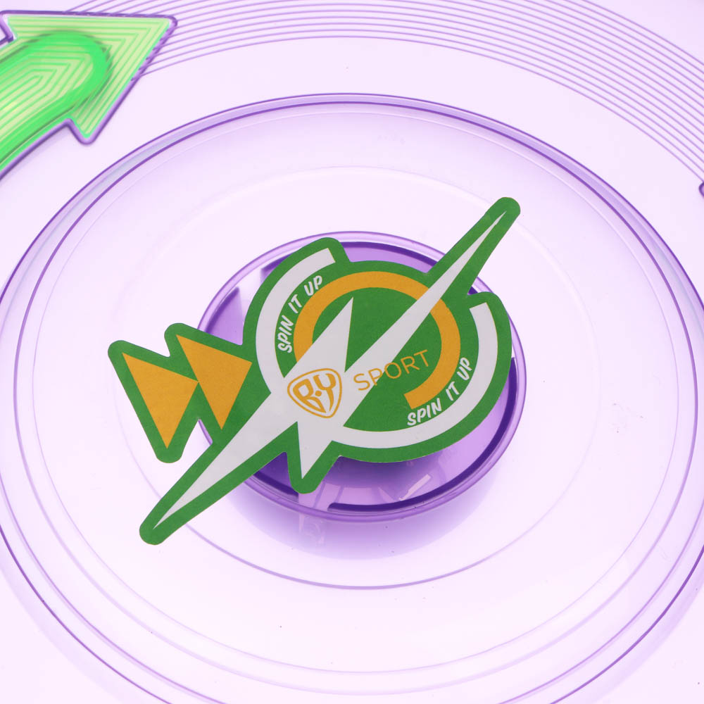 Тарелка летающая "Фрисби", тм BY SPORT, 20см, 3LED диода, питание 3xLR1130, пластик, арт.№ 134-147