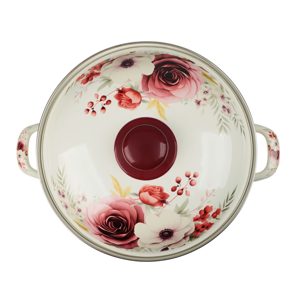 Кастрюля эмалированная VETTA Лаура, 24см, 5л, индукция, арт.№ 894-559