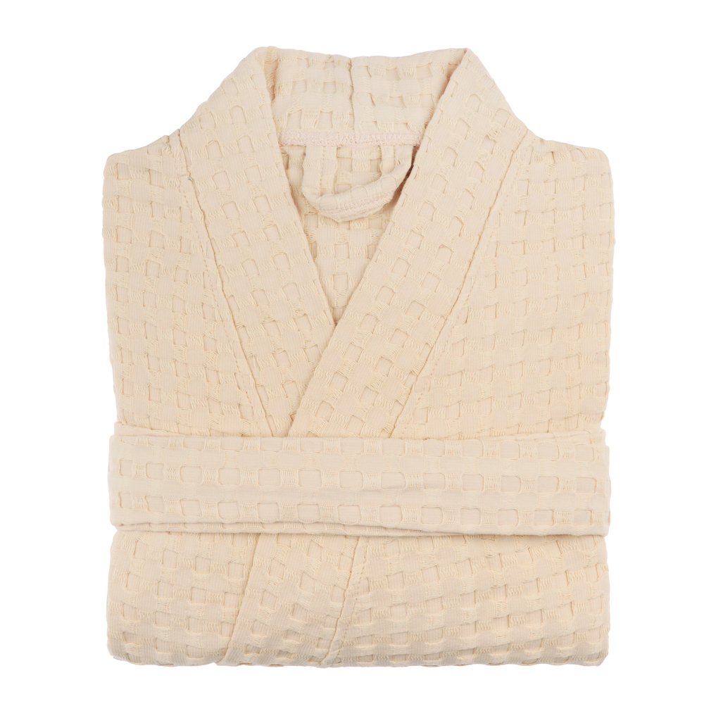 Халат вафельный one size PROVANCE Монблан, 100% хлопок, 300 г/м2, бежевый, арт.№ 484-201