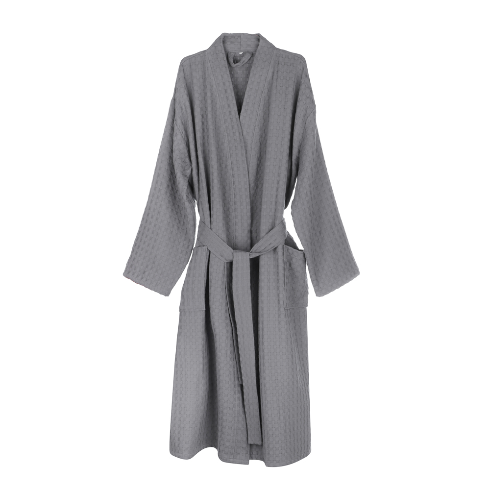 Халат вафельный one size PROVANCE Монблан, 100% хлопок, 300 г/м2, серый, арт.№ 484-202