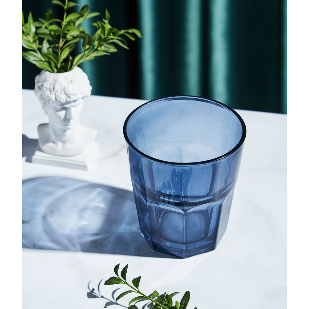PASABAHCE Стакан синий Касабланка, 355мл, стекло, арт.№ 878-500