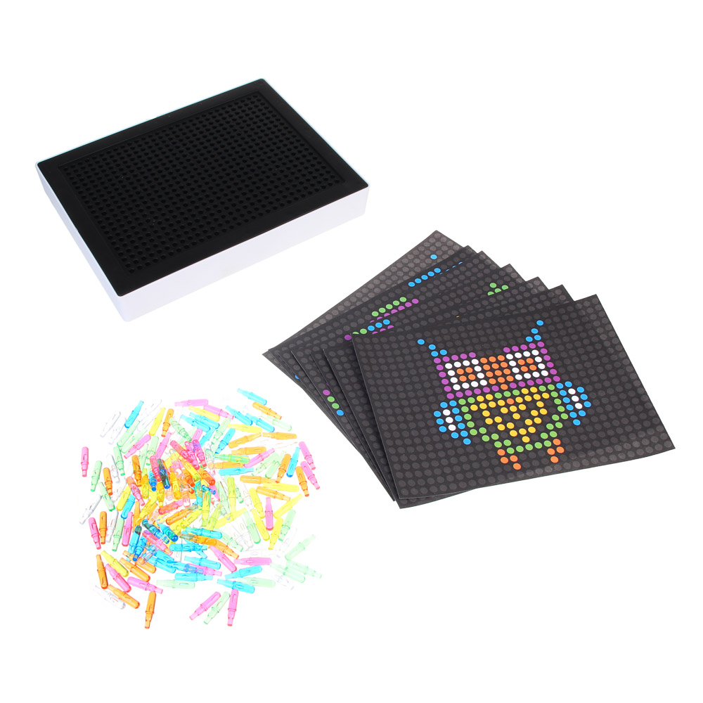 BY Планшет светящаяся 3D мозаика "Русские Супергерои", 29х4х18,5см, ABS, бумага, арт.№ 280-036