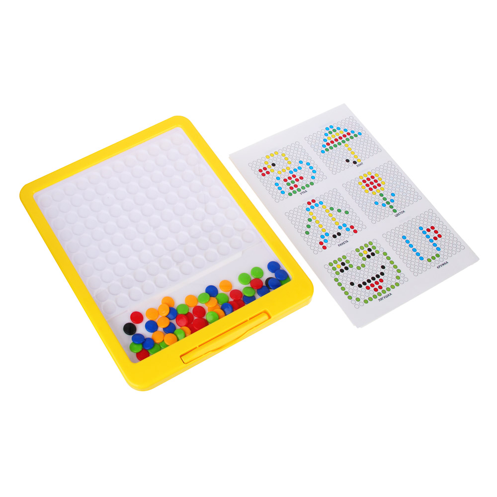 ИГРОЛЕНД Магнитный планшет-мозаика, ABS, 20,5х24х2,2см, арт.№ 262-525