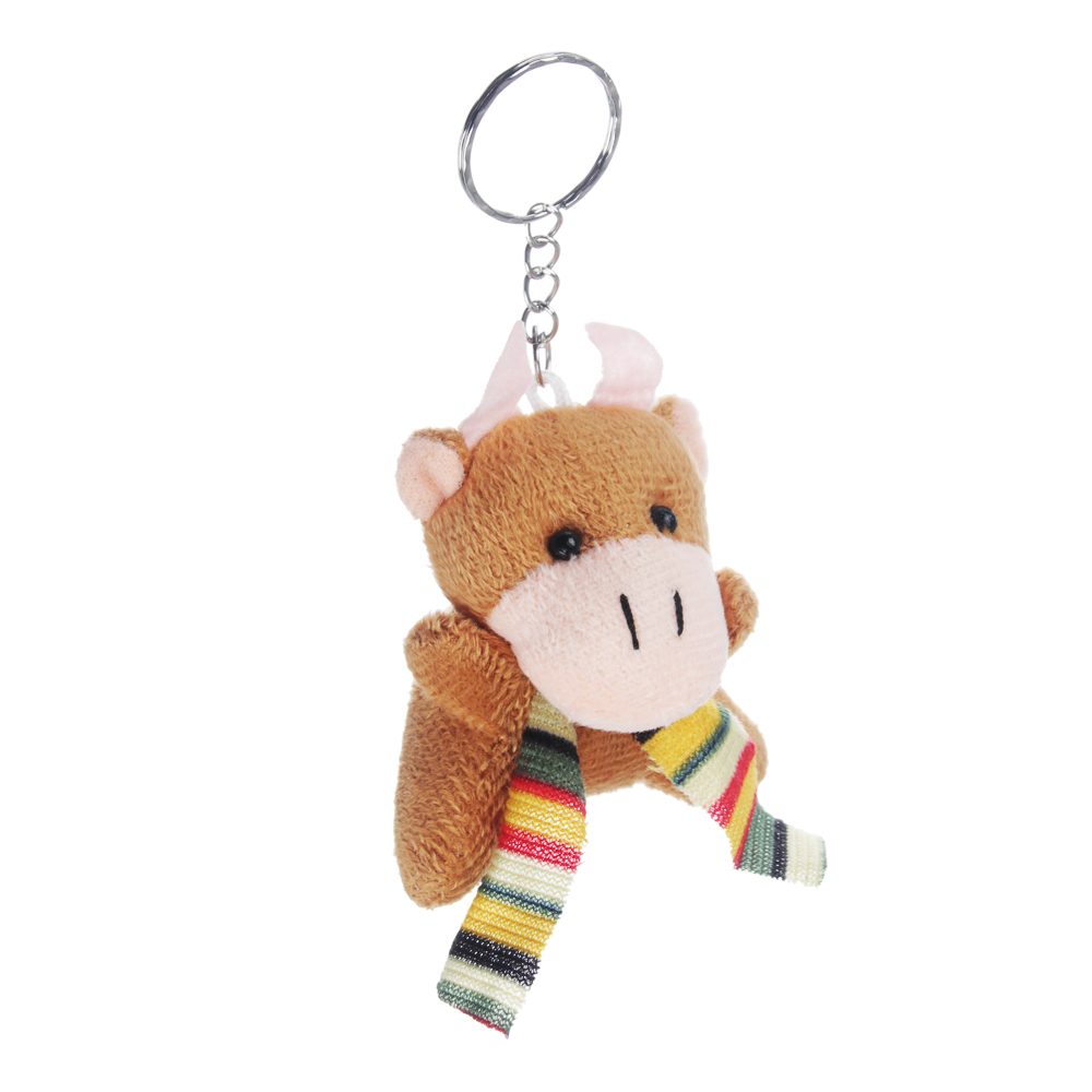 СНОУ БУМ Брелок мягкий, полиэстер, 7х6см, 4 вида, арт.2021-12, арт.№ 394-172