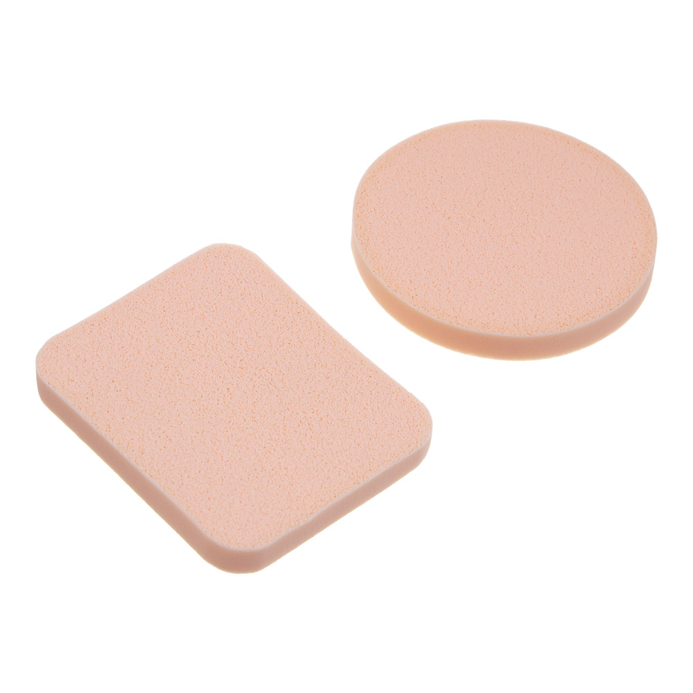 Набор спонжей для макияжа 2шт тм ЮНИLOOK , латекс, d5,5см/4,3х5,3см, арт.№ 305-348