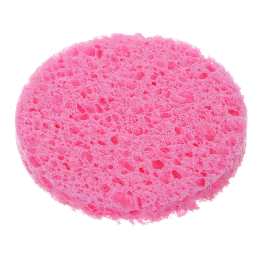 Набор спонжей для умывания 3 шт тм ЮНИLOOK , целлюлоза, 6.5x0,6 см, арт.№ 357-007