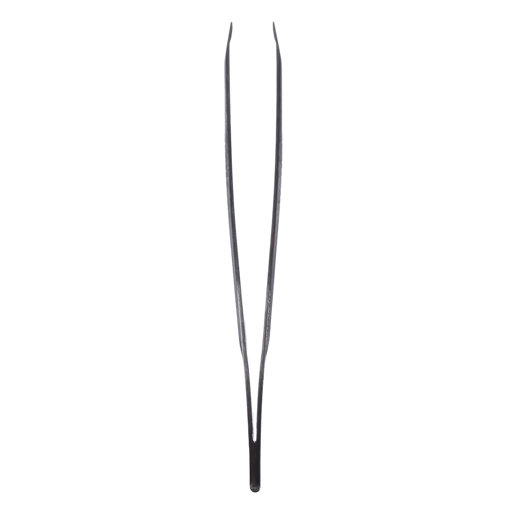 Пинцет для бровей скошенный тм ЮНИLOOK, хром, металл, 8,7см, арт.№ 357-024