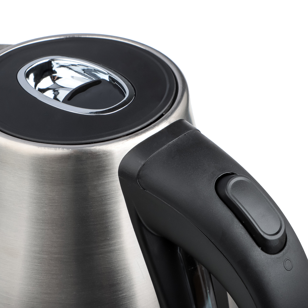 LEBEN Чайник электрический 1,7л, 1850Вт, скрытый нагр.элемент, автооткл., нерж.сталь, HHB1782, арт.№ 291-063